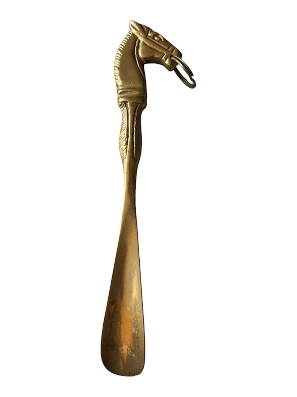 Brass Horse Head Shoe Horn - Decorative Home Accent